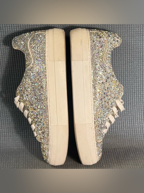 Betsey Johnson Sidny Rhinestone Platform Sneakers Women’s Size 7 - Picture 6 of 10